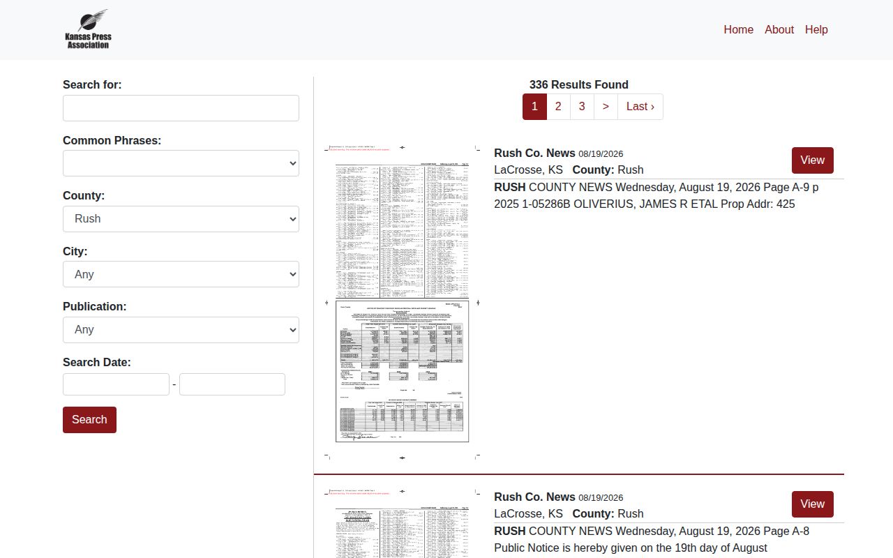 Rush County crime news weekly newspaper archive search